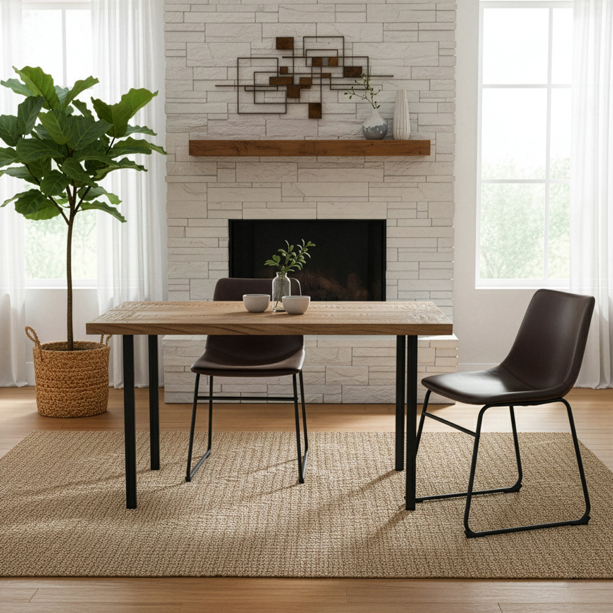 Tyrone 19'' H Faux Leather Upholstered Side Chair